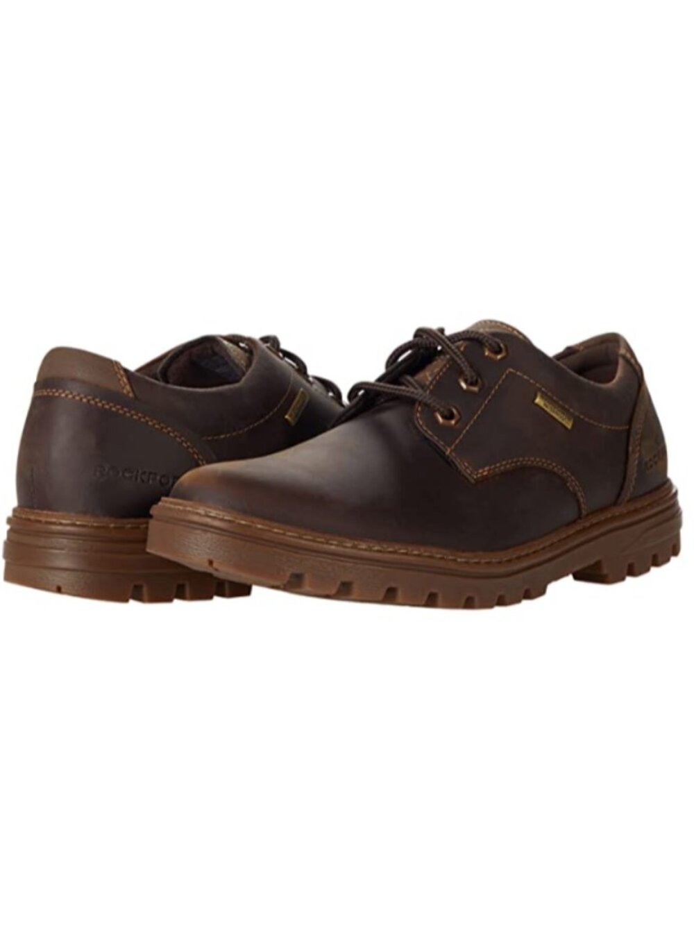 Rockport Men's Weather or Not Plain Toe Oxford Water-Resistance Shoes Tan 7 M